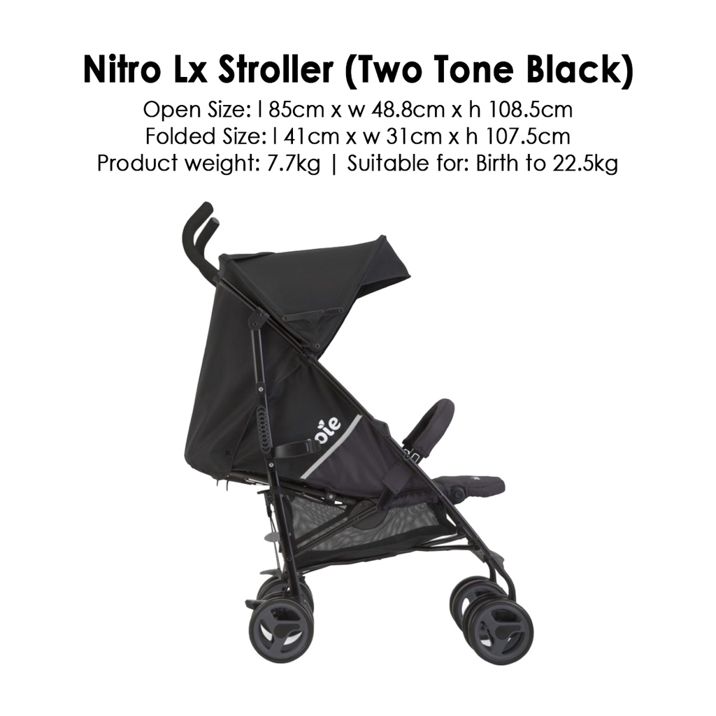 Joie Nitro Lx Stroller 1 Year Warranty Shopee Singapore