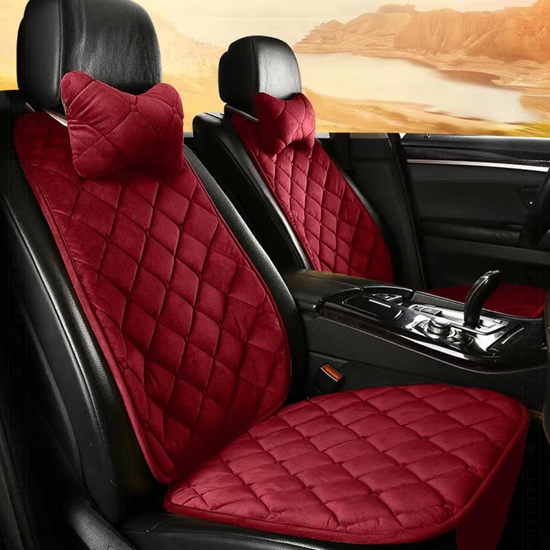 High-quality Car Seat Cover Velvet Silk Interior Car Seat Cover Non-slip  Tie-free Car Seat Cover New