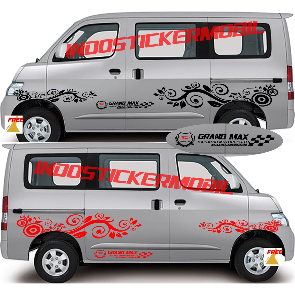 Daihatsu GRANDMAX CAR STICKER BATIK MOTIF MINI BUS GRAND MAX APV CISTOM ...