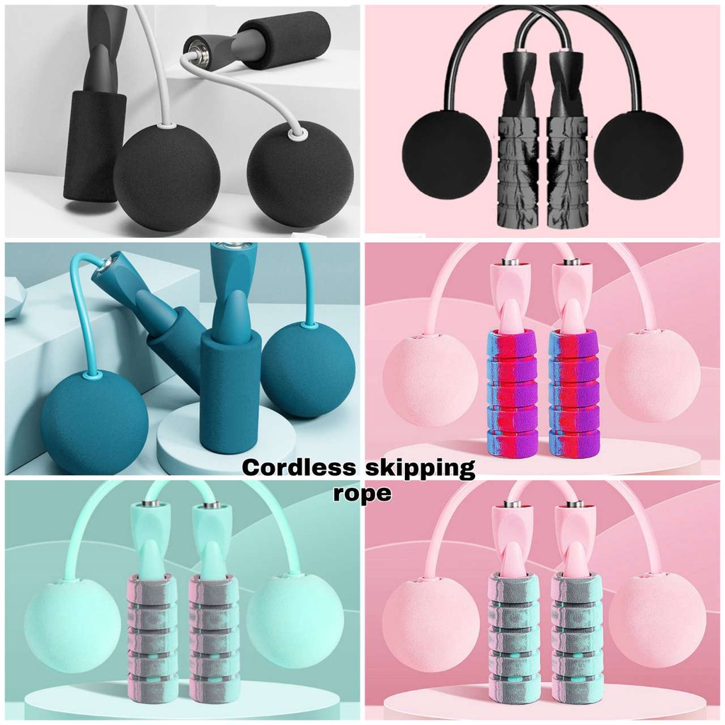 【SG STOCK】 Skipping Rope Cordless Jump Rope Weight-bearing Steel Wire ...