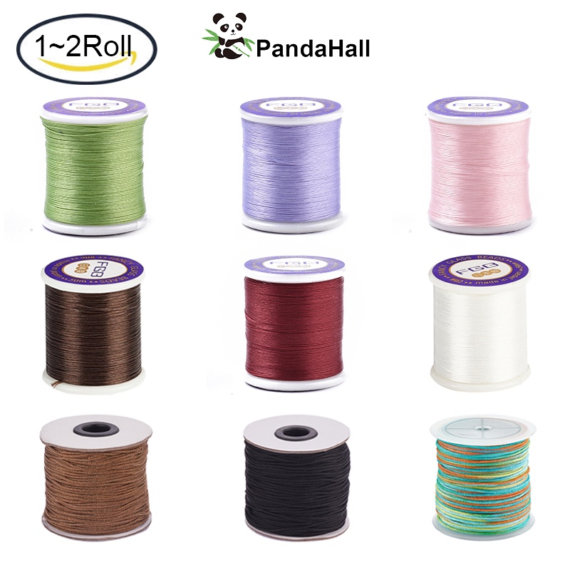 PH PandaHall 1 Bobine De 60m Fil De Fibre Elastique/Corde Elastique