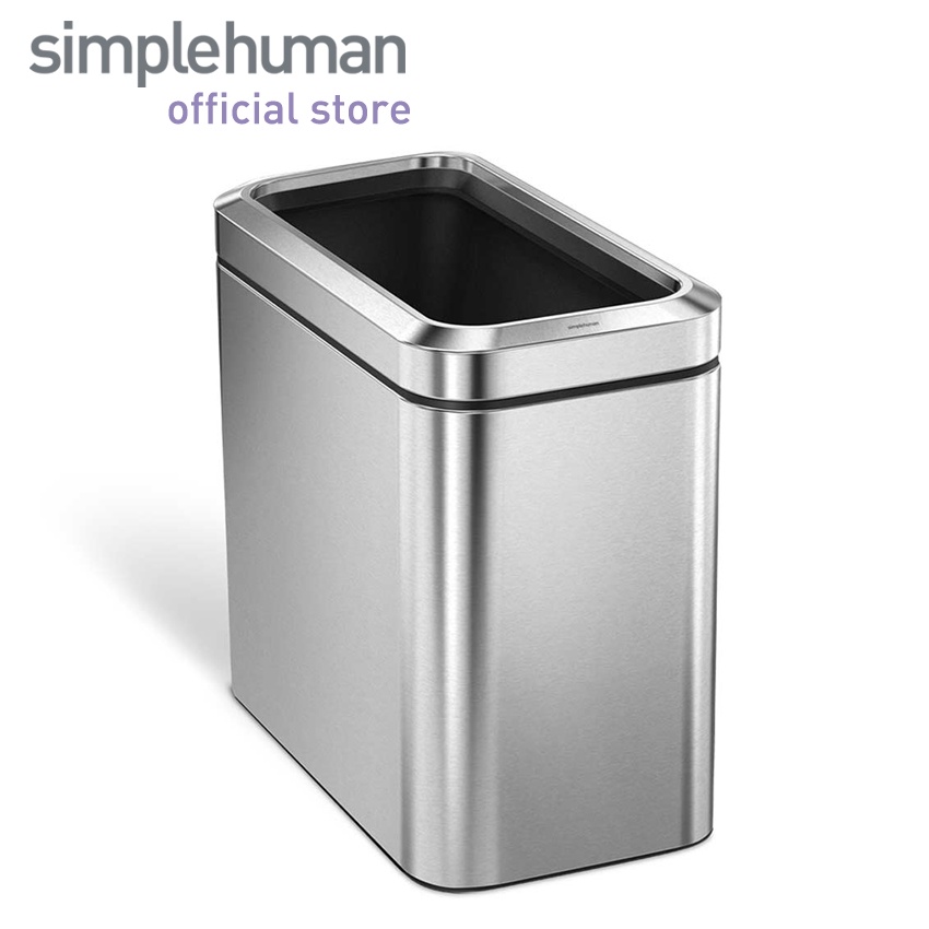 simplehuman 25L Slim Open Top Trash Bin Shopee Singapore