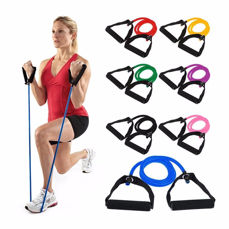 120cm Elastic Resistance Bands Pull Rope Yoga Fitness Pilates