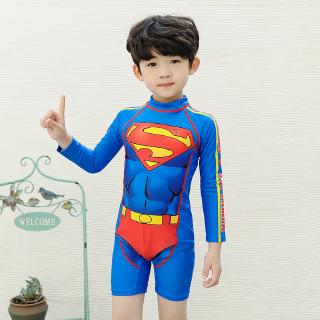 Childrens superhero swimming costumes hot sale