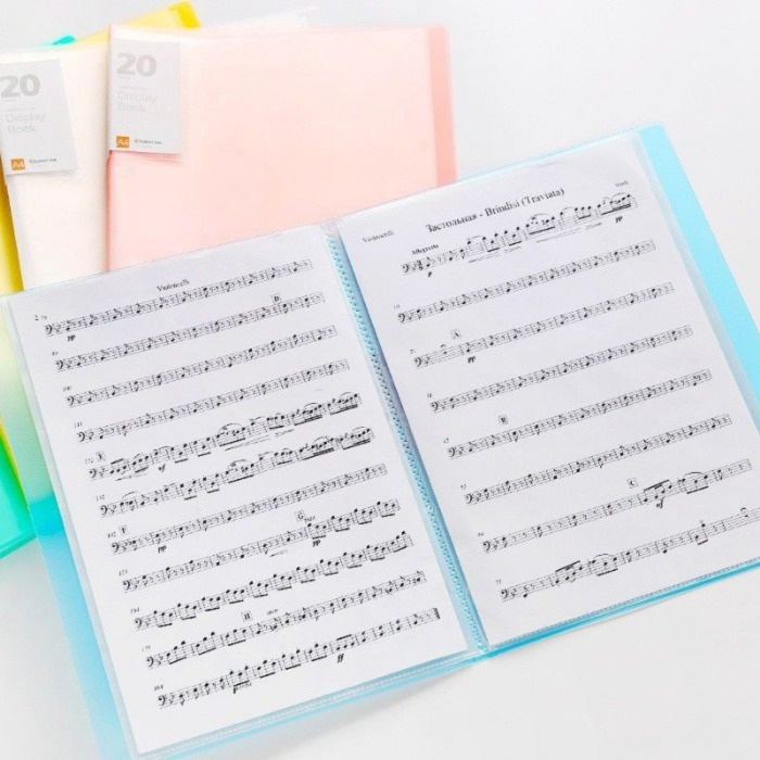 A4 File Folder Clear Insert Book Transparent Inner Page Plastic Folder ...