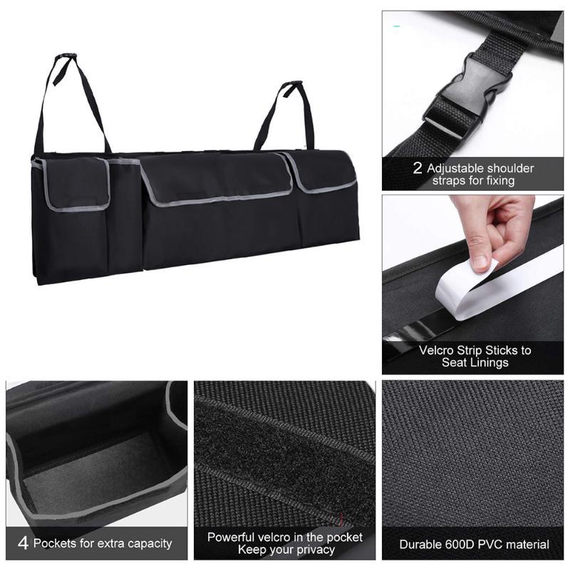 Cars Large Boot Tidy Organiser Storage Bag Pocket Seat Back Hanger Travel Hanging