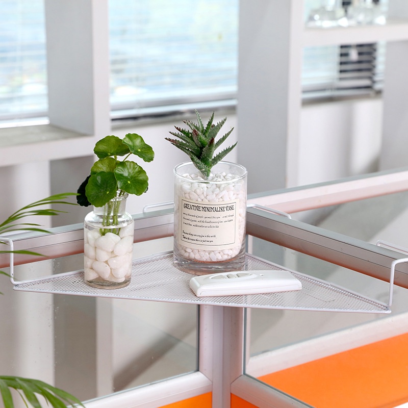 Iron Desk Triangle Flower Rack with Hook/storage Rack/office Storage ...