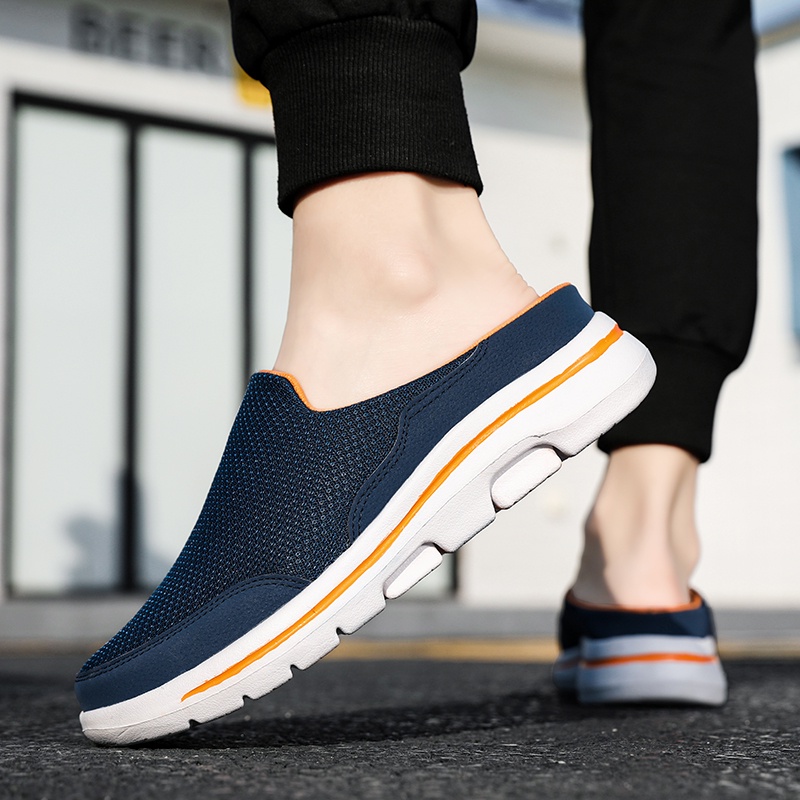 Scholl shoes men Flat shoes men Korean Scholl men shoes sports shoes men walking sneakers big size EU 45 46 47 48 slip on shoes men