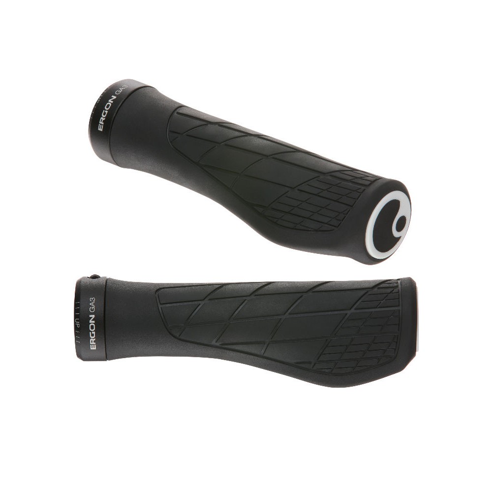 Manopole MTB Ergon GA3 Miniwing Lock-On – Gomma Super Morbida Gialla - Foto 4