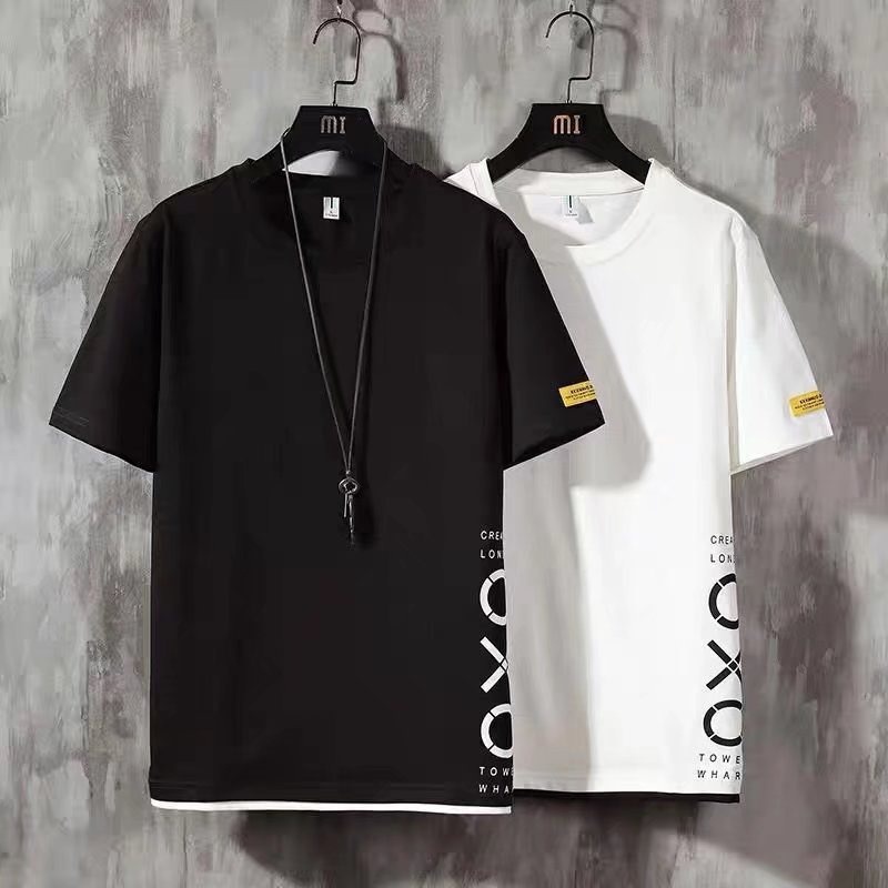 Summer Short Sleeve Tshirt For Men Korean Style Oversized Shirt Ins ...