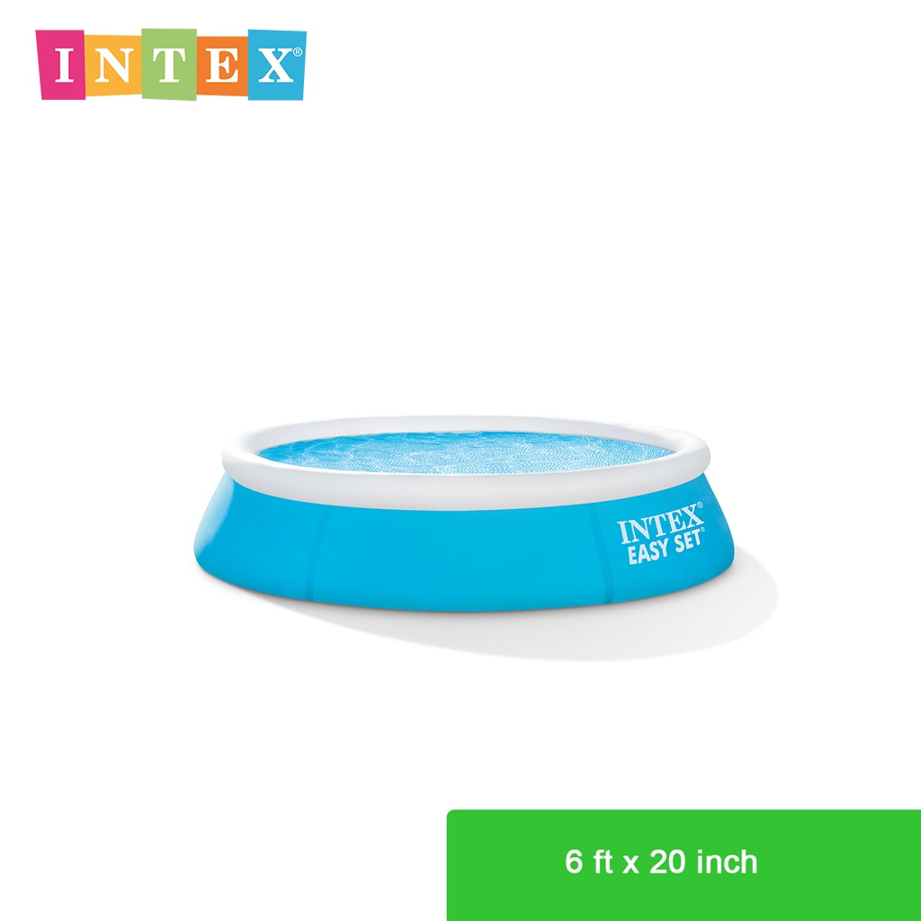 INTEX 28101 Easy Set Pool, Ages 3+ (6ft x 20in) | Shopee Singapore