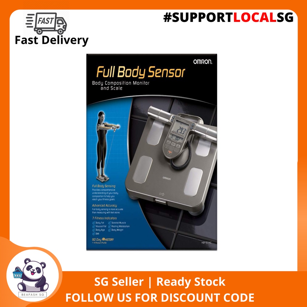 [SG]Omron Body Composition Monitor with Scale 7 Fitness Indicators & 90