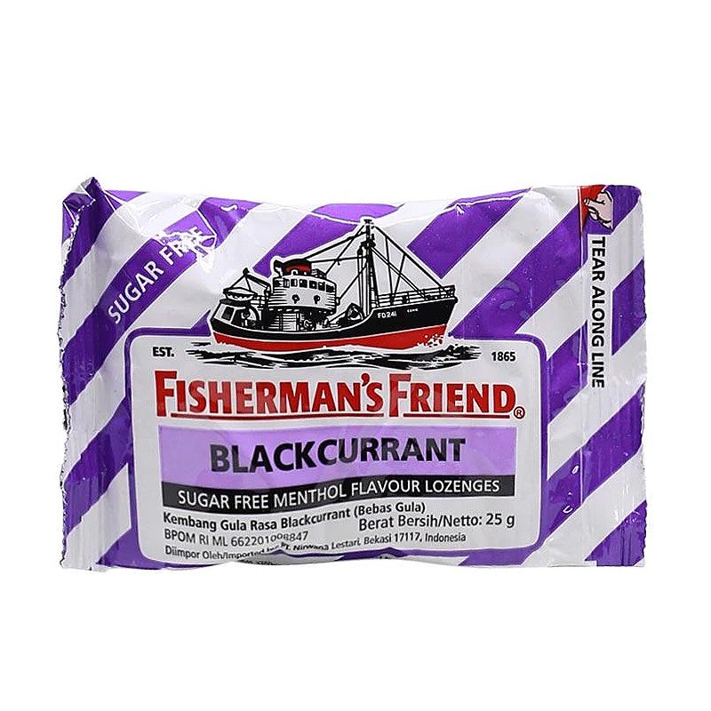 Fishermans Friend Sugar Free Blackcurrant / Permen Pelega Pernafasan / Tenggorokan Gatal / Bau Mulut - Gambar 3