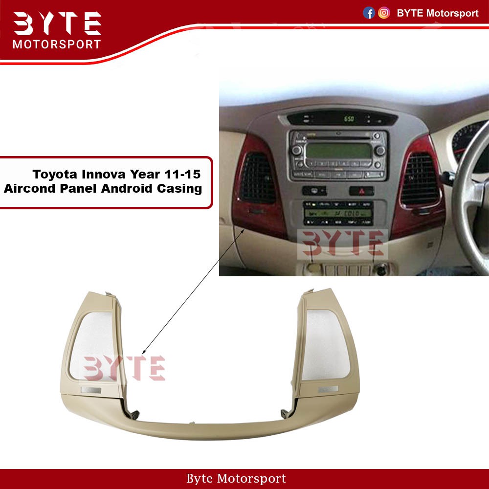 Toyota Innova Year 07-10 Aircond Panel Android Casing Required Add On ...