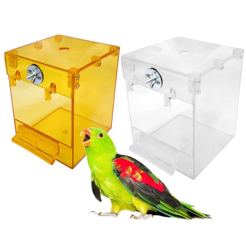 Bird Bathtub Parrot Bath Shower Box Bowl Cage Wash Space Grooming ...