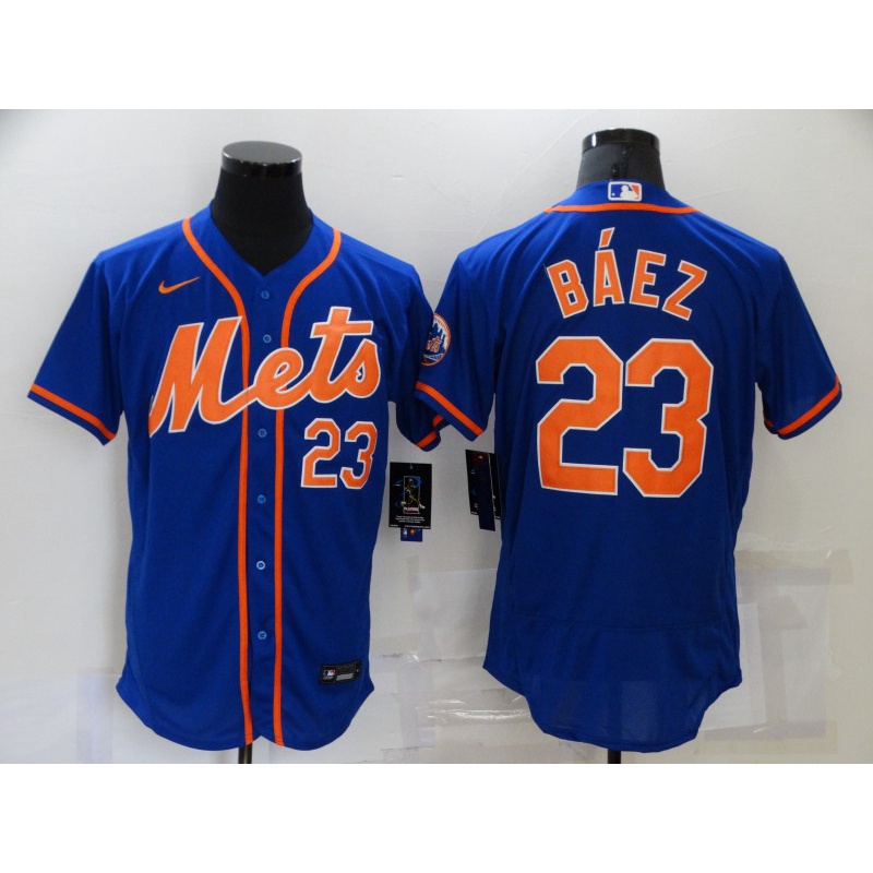 Javier Baez #23 New York Mets Baseball jersey Size L Free Shipping.