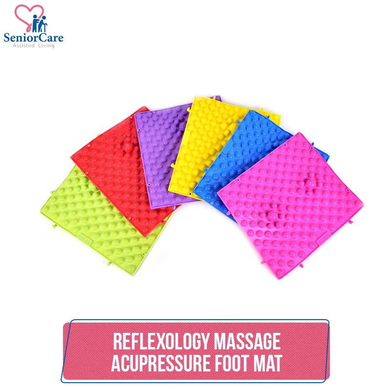 [SG STOCK] *SET of 4* Reflexology Massage Acupressure Acupuncture Foot Mat Spa Spiky Yoga Pad