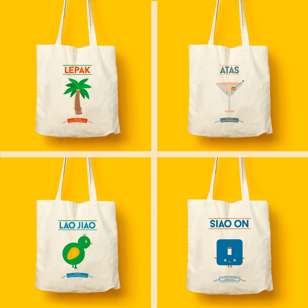 Singapore Gift Souvenir Singlish Tote Bag Siao On (the rest sold out