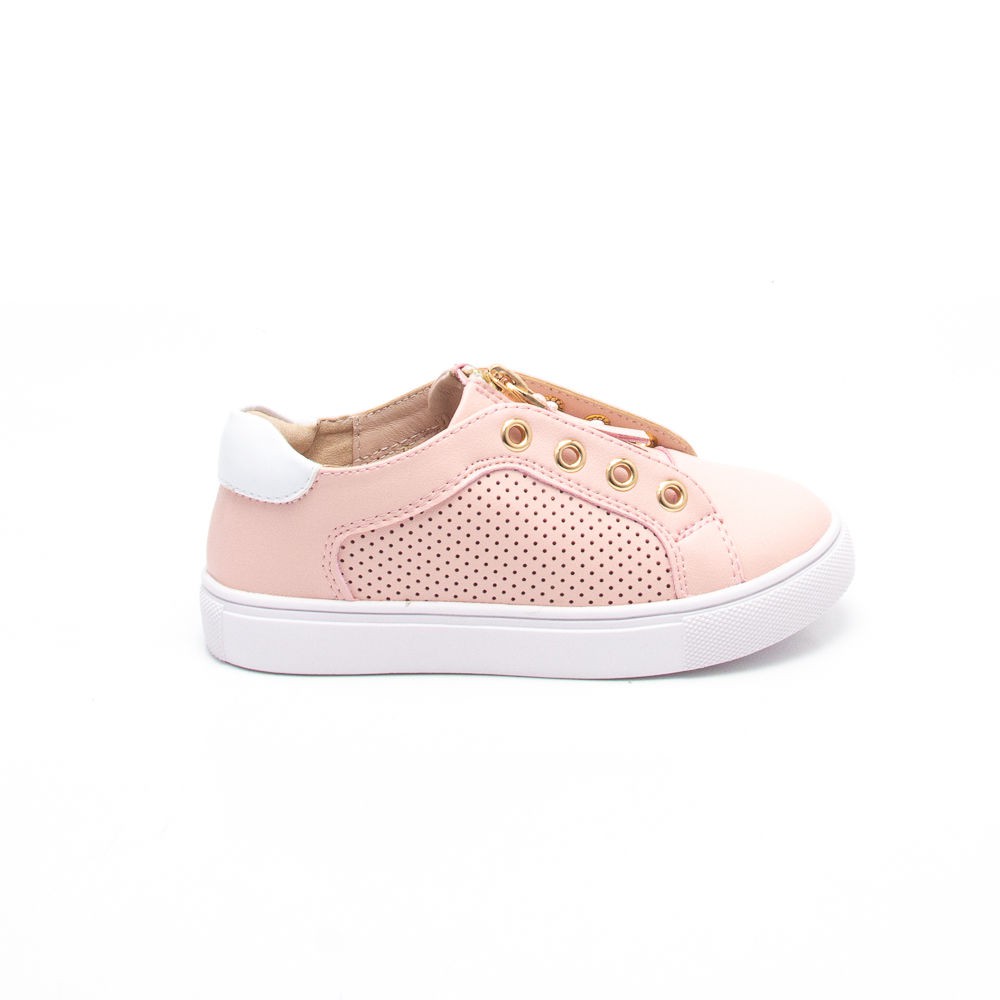 ELISA LITZ KACY SNEAKERS - KIDS - PINK AND WHITE