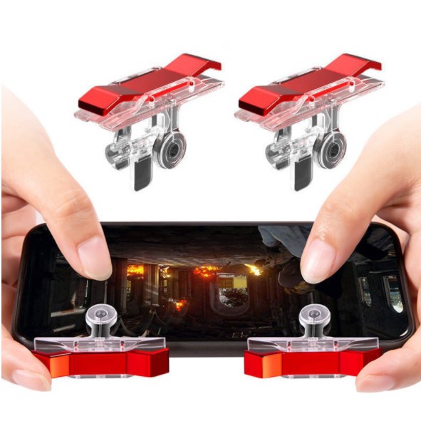 PUBG Mobile Game Controller Left Right Trigger Fire Button Handle Grip ...