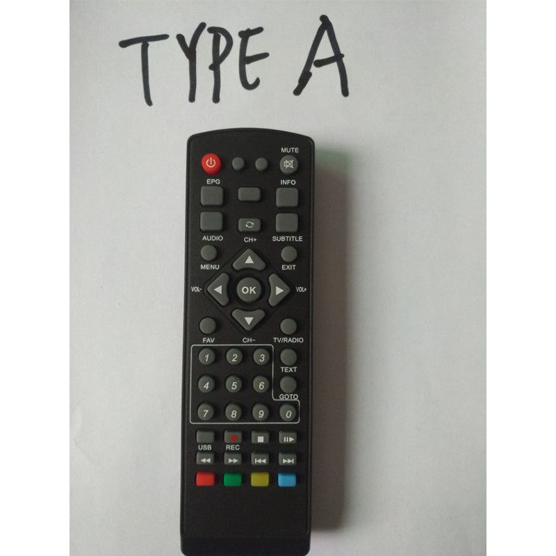 DVB-T2 Digital Tv Box Remote Control 3 Type HUAYU Universal Remote ...