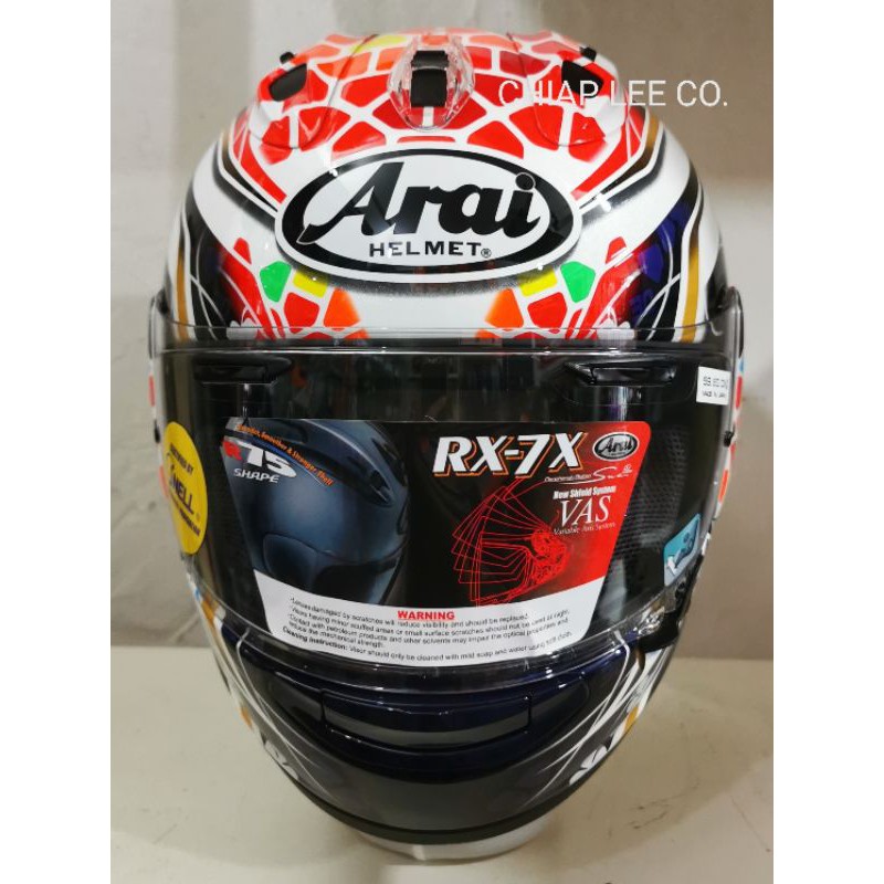 ARAI RX-7X Nakagami GP 2 (NEW) PSB Approved | Shopee Singapore