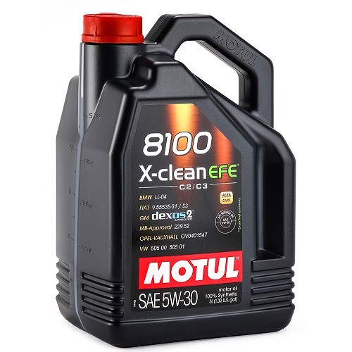 Motul 8100 X-clean EFE 5W-30 Fully Synthetic Engine Oil – 5 X 5L (25 Liters Total)