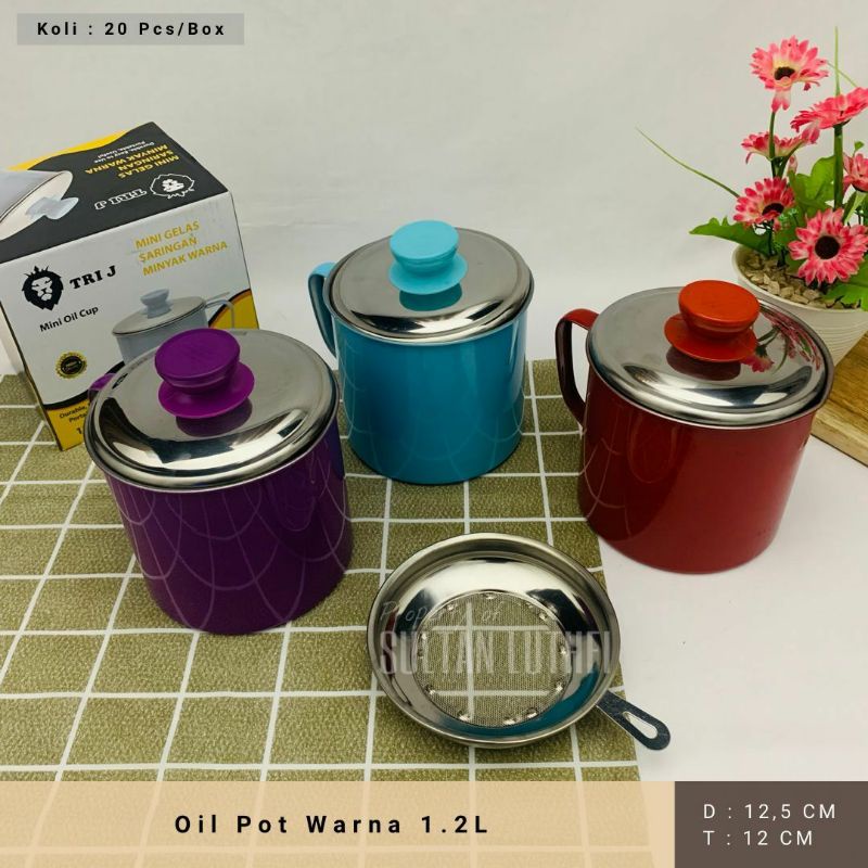 Stainless Steel Cooking Oil Filter Oil Pot Anti-Rust Oil Container Oil ...