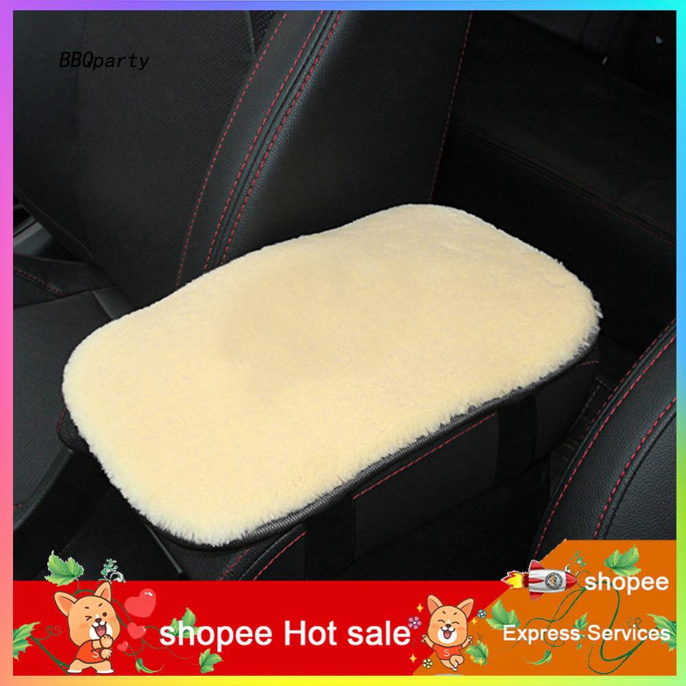 Car Armrest Box Cushion New Winter Soft and Comfortable Plush Car