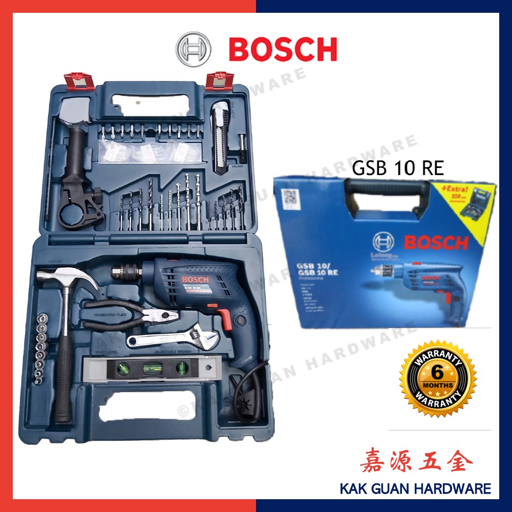 BOSCH GSB 10 RE IMPACT DRILL SET