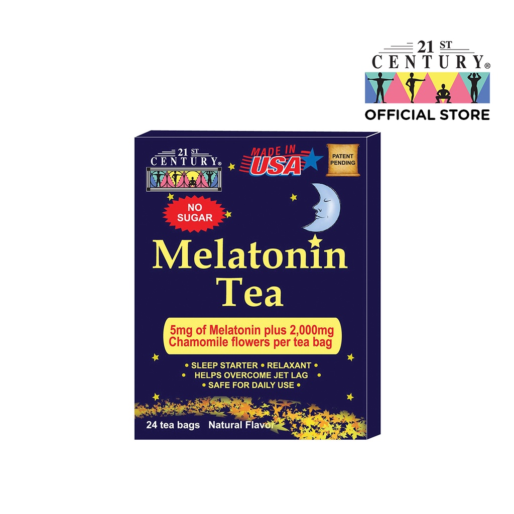 21st Century Melatonin Tea With 5mg Melatonin + 2,000mg Chamomile Per
