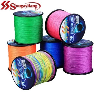 5 Colors Max Power Super Strong 300M 330Yards PE Braided Fishing Line 4  stands 8LB 10LB 20LB 60LB Multifilament Fishing Line