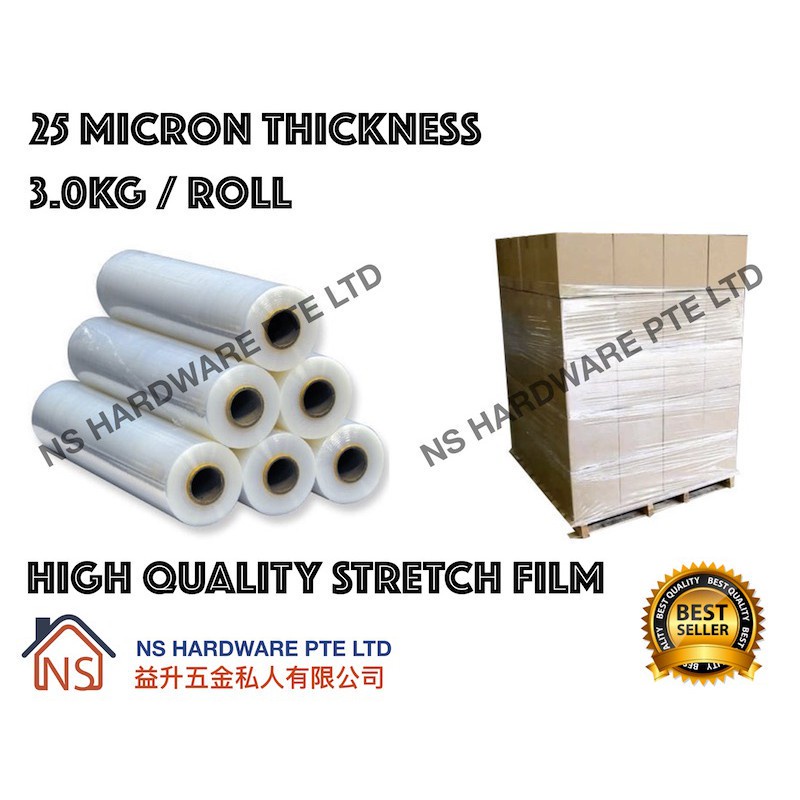 Good Quality 3.0kg Thick Stretch Film Shrink Wrap/ Pallet Film / Shrink