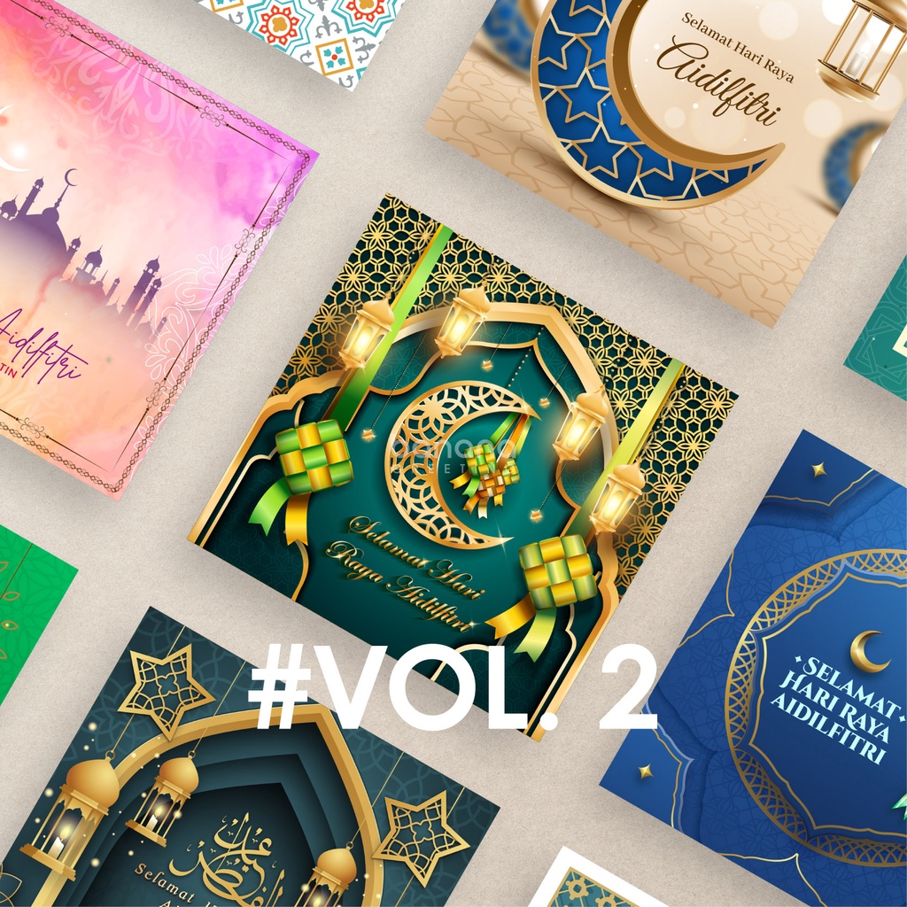[ORDER CLOSED] Vol.2 Customizable Raya Card / Kad Hari Raya Aidilfitri ...