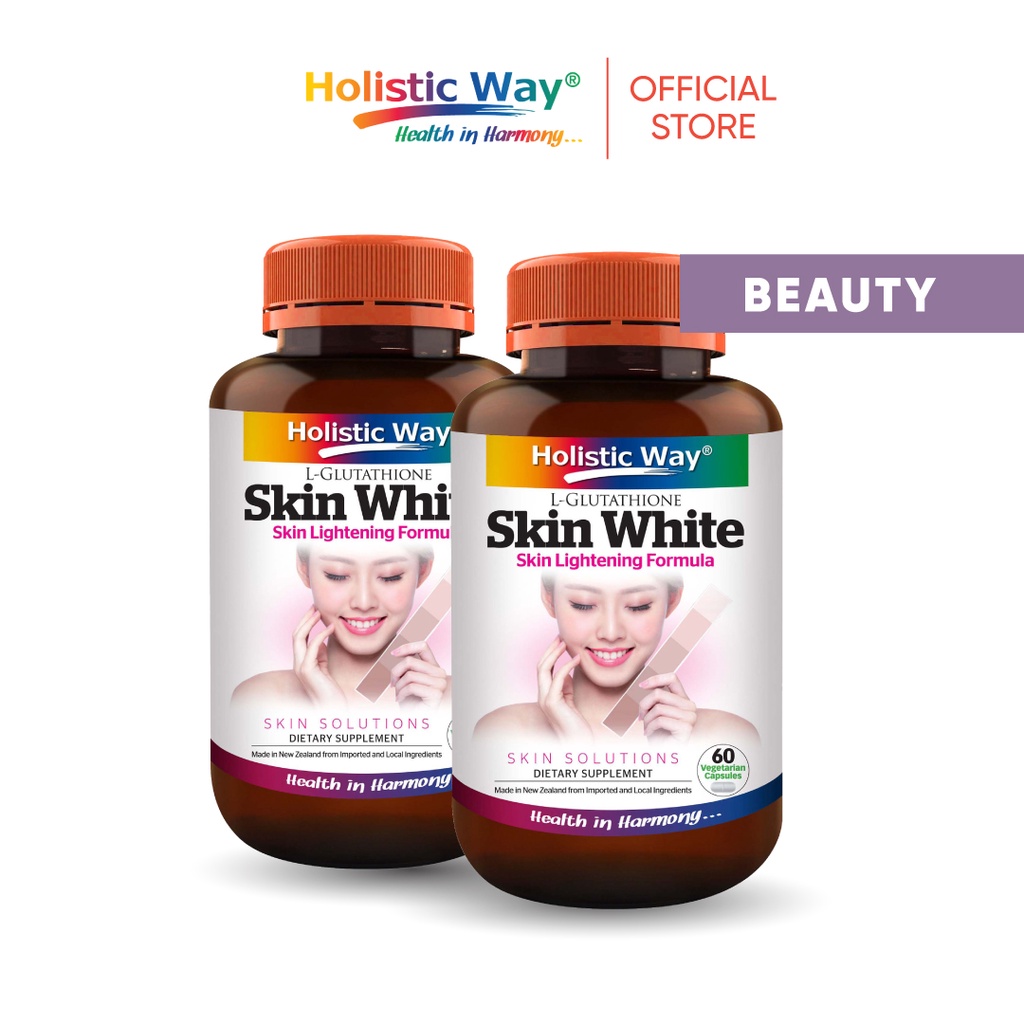 [Bundle of 2] Holistic Way Skin White — Skin Lightening Formula (60 Veg. Caps x 2)