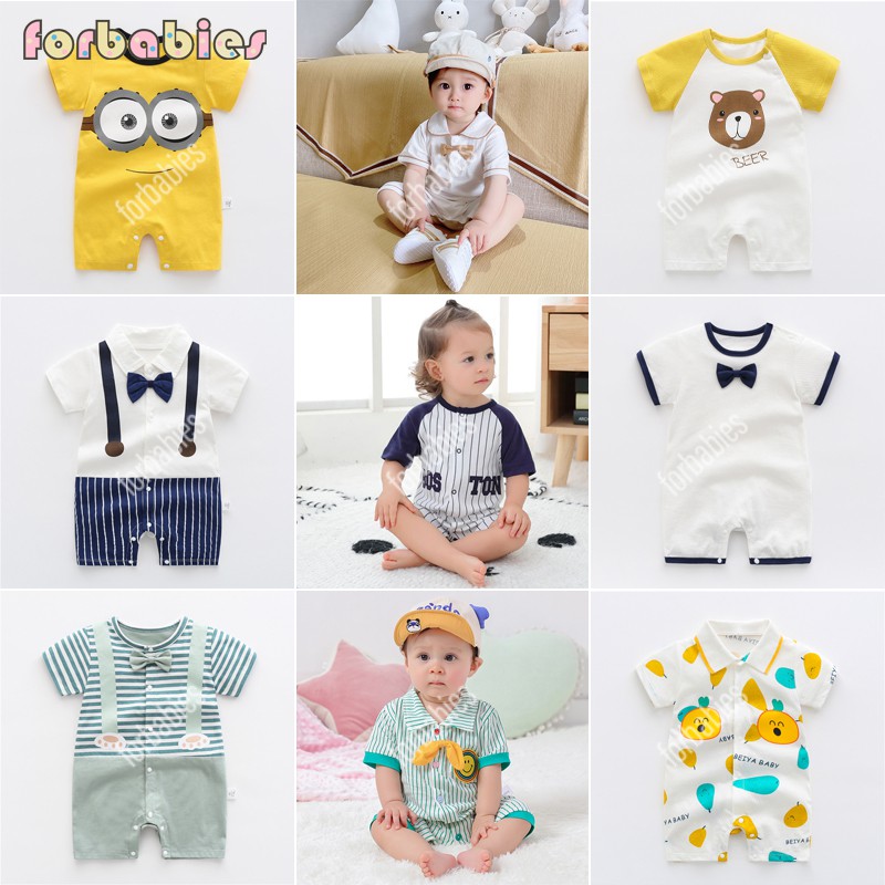 Cotton Onesie for Baby boy girl Formal Romper suit Gentleman Pullover