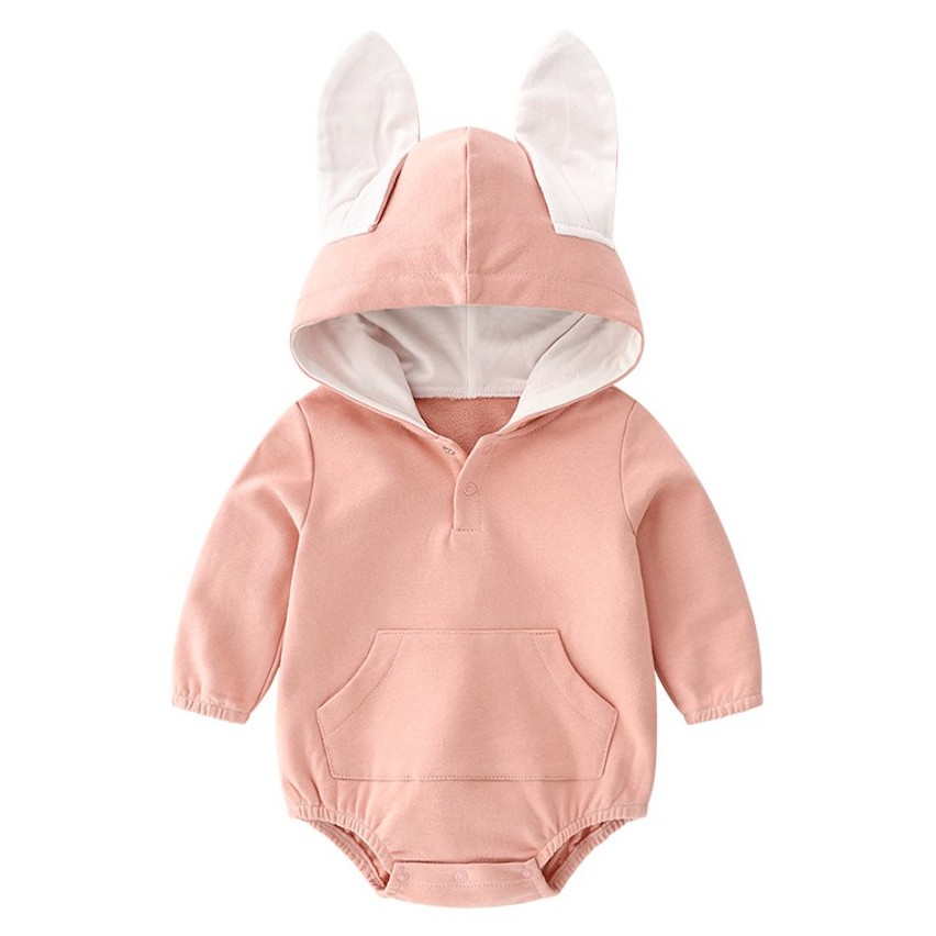 Baby bunny shop ears hoodie onesie