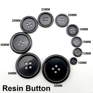 30mm, 34mm Black White Flat Buttons, Large Buttons, Sewing, White Buttons,  Black Buttons, Craft, 6pcs, 