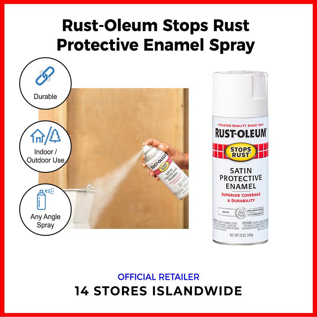 Rust-oleum Stop Rust & Rust Prevention Protective Enamel Spray Paint ...