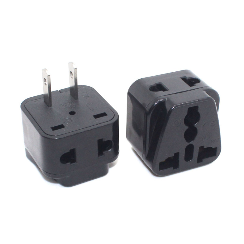 US 2 flat Pin Travel Adapter, AU UK EU to American Janpan Philippines Converter Travel Wall AC