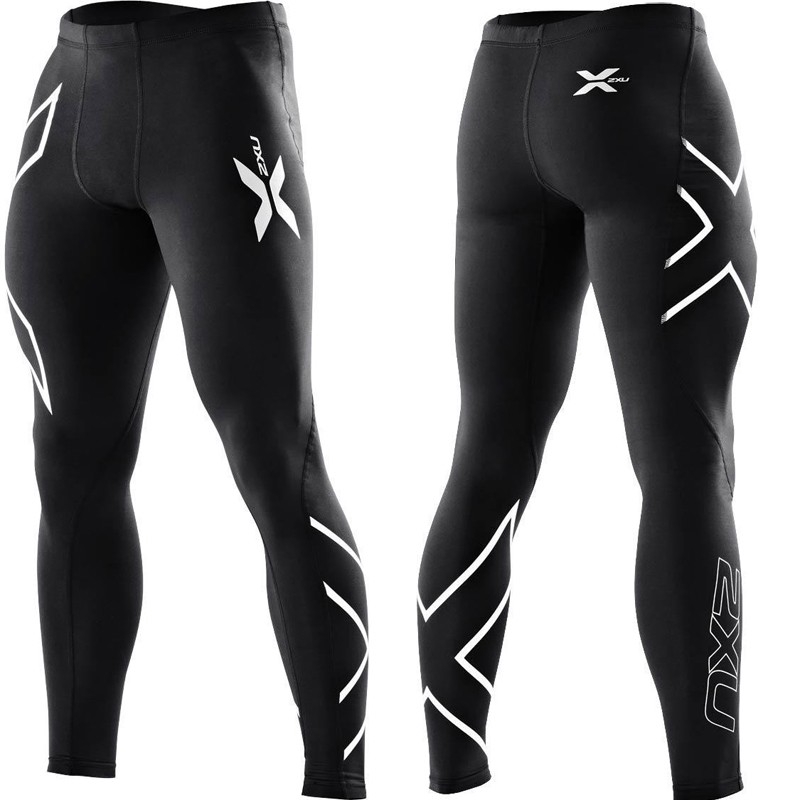 [Ready Stock] Free Shipping Men's Fitness Compression Tights Sport Long Running Pants Training Wear Sportwear