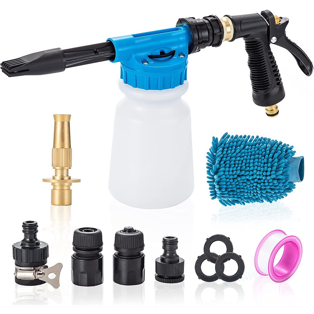 Car Wash Foam Cannon Gun for Garden Hose Car Wash Foam Soap Sprayer