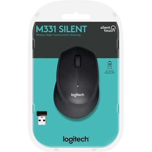 Logitech M330 Wireless Silent Plus - Black - Micro Center