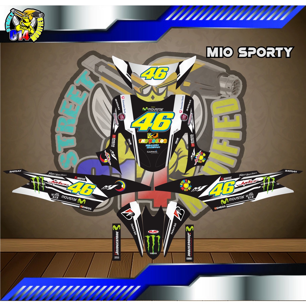 Mio sporty Full body sticker/DECAL | Shopee Singapore