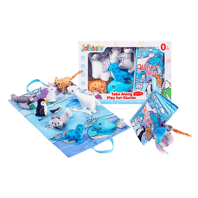 キッズ・ファミリー Play Along!cd&bluray&DVD & Book Set Jollybaby Baby Infant Early Development Cloth Book Take Along