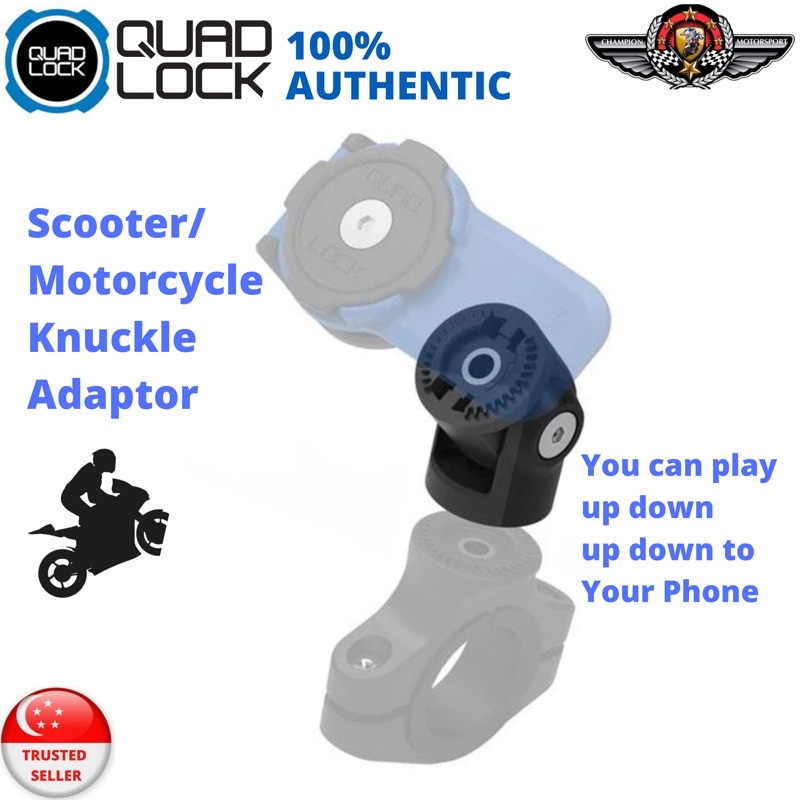 Quad Lock Motorcycle Knuckle Adaptor