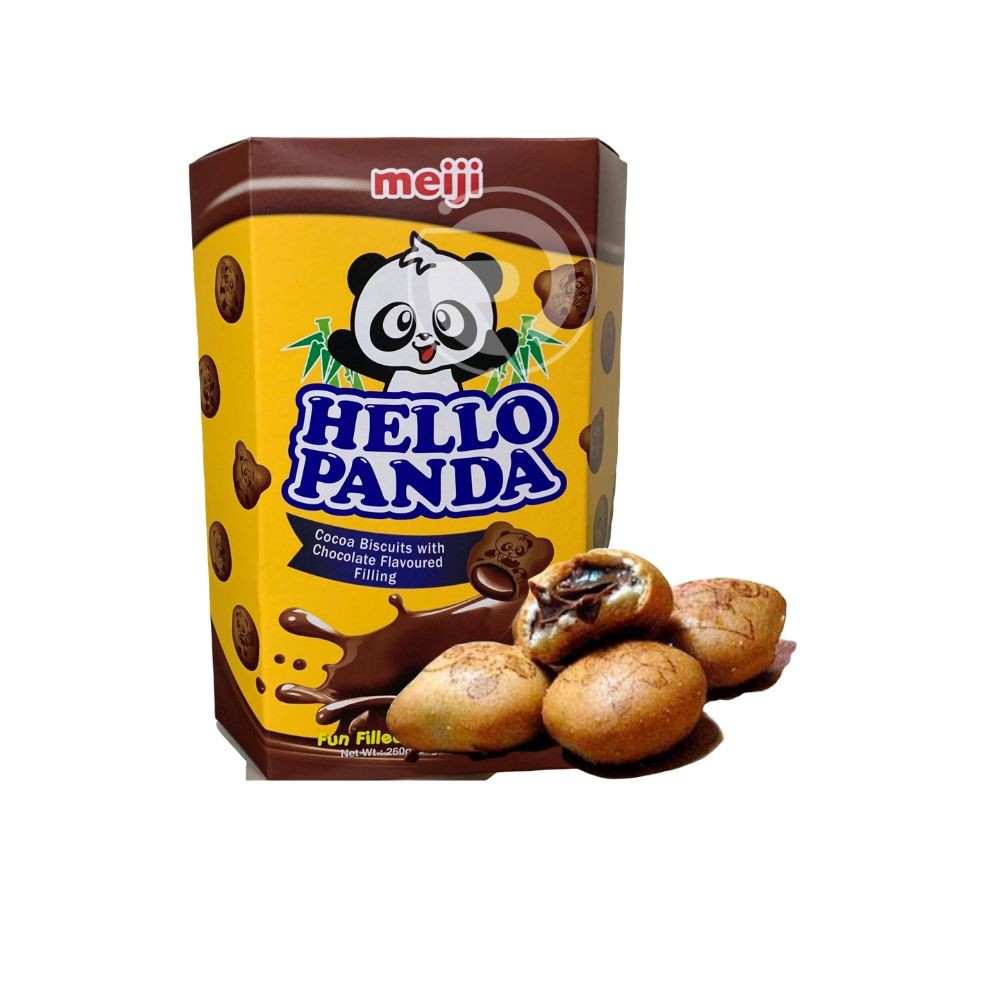 Hello Panda Cocoa Double Chocolate Biscuits (260g x 5 Boxes) | Shopee ...