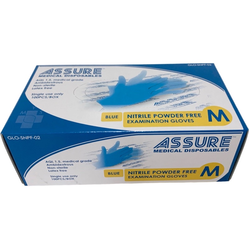 1-3 boxes Assure Official Reseller Nitrile Powder free Examination ...