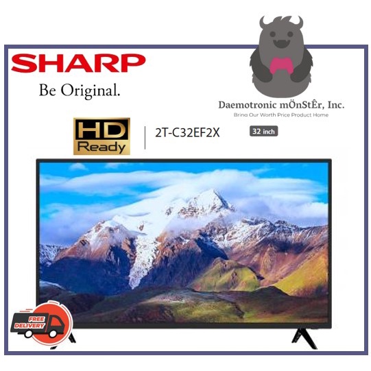 Sharp 32" Frameless Smart TV 2TC32EF2X FREE Digital Antenna Shopee