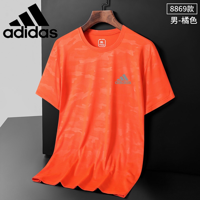 [Six Colors] Men's Summer Sweatshirt Short T Sports Cool Sensation Clothes Round Neck Large Size Outdoor Sleeves